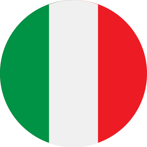 Rundt italiensk flag