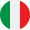 Rundt italiensk flag